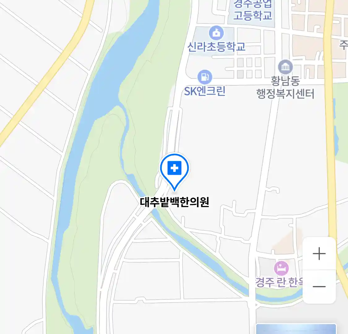 대추밭백한의원 위치