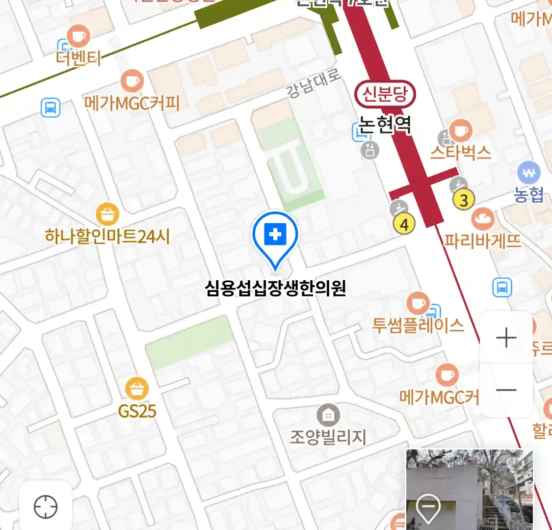 심용섭십장생한의원 지도