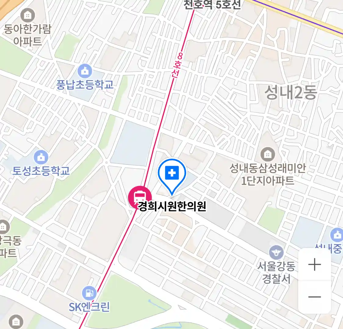 경희시원한의원 지도