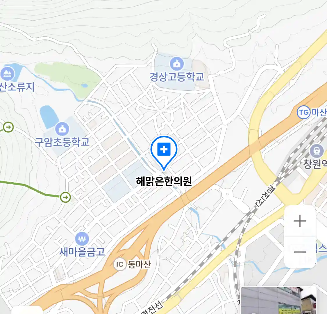 해맑은한의원 위치