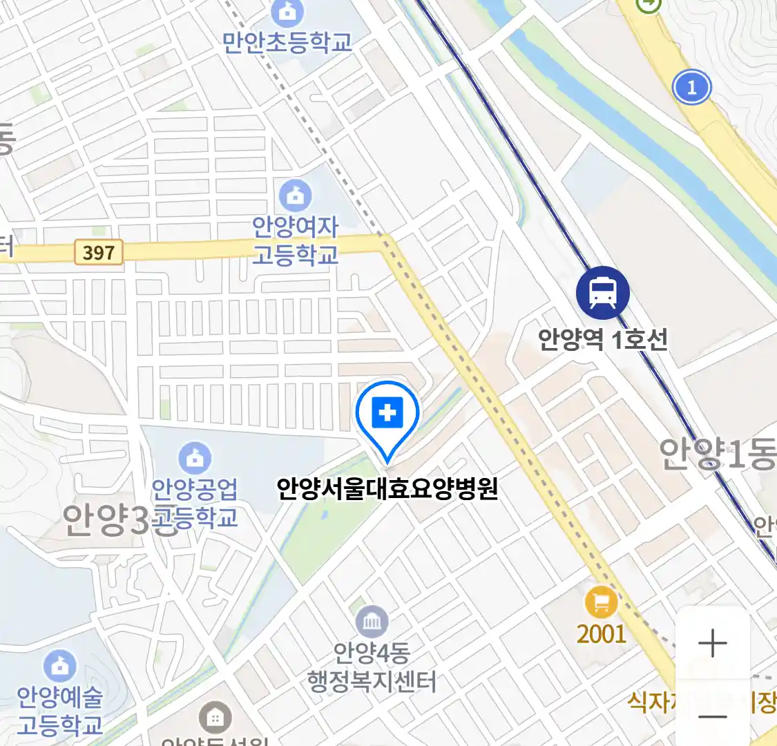 안양서울대효요양병원 위치