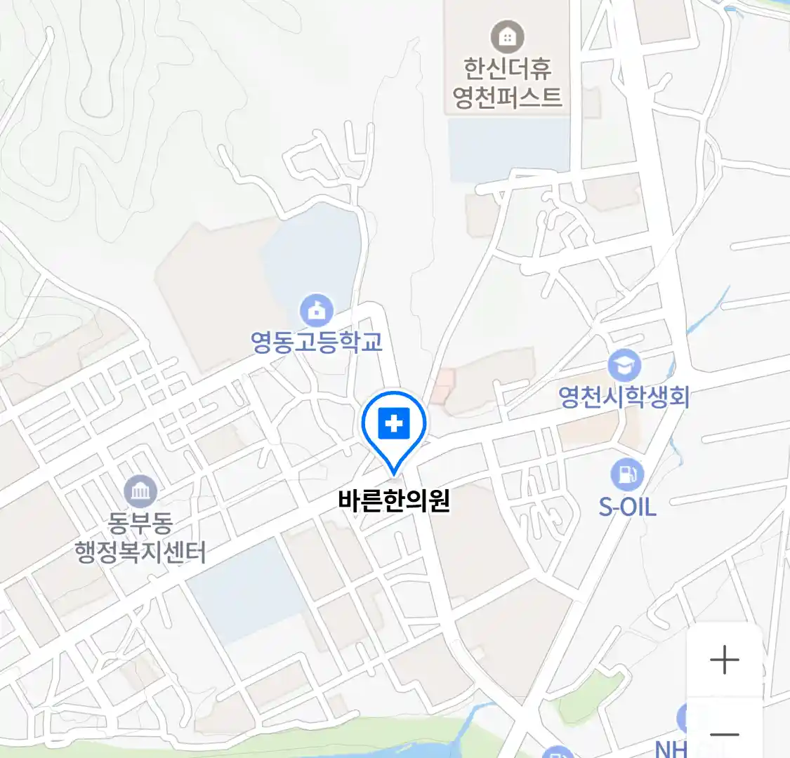 바른한의원 위치