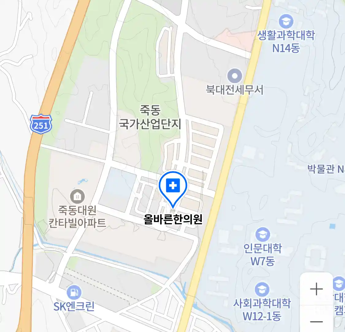 올바른한의원 위치