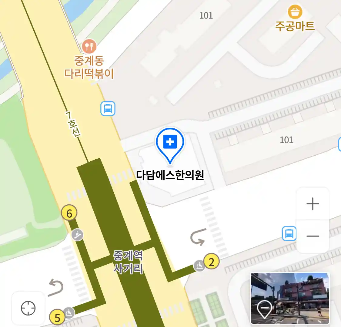 다담에스한의원 위치