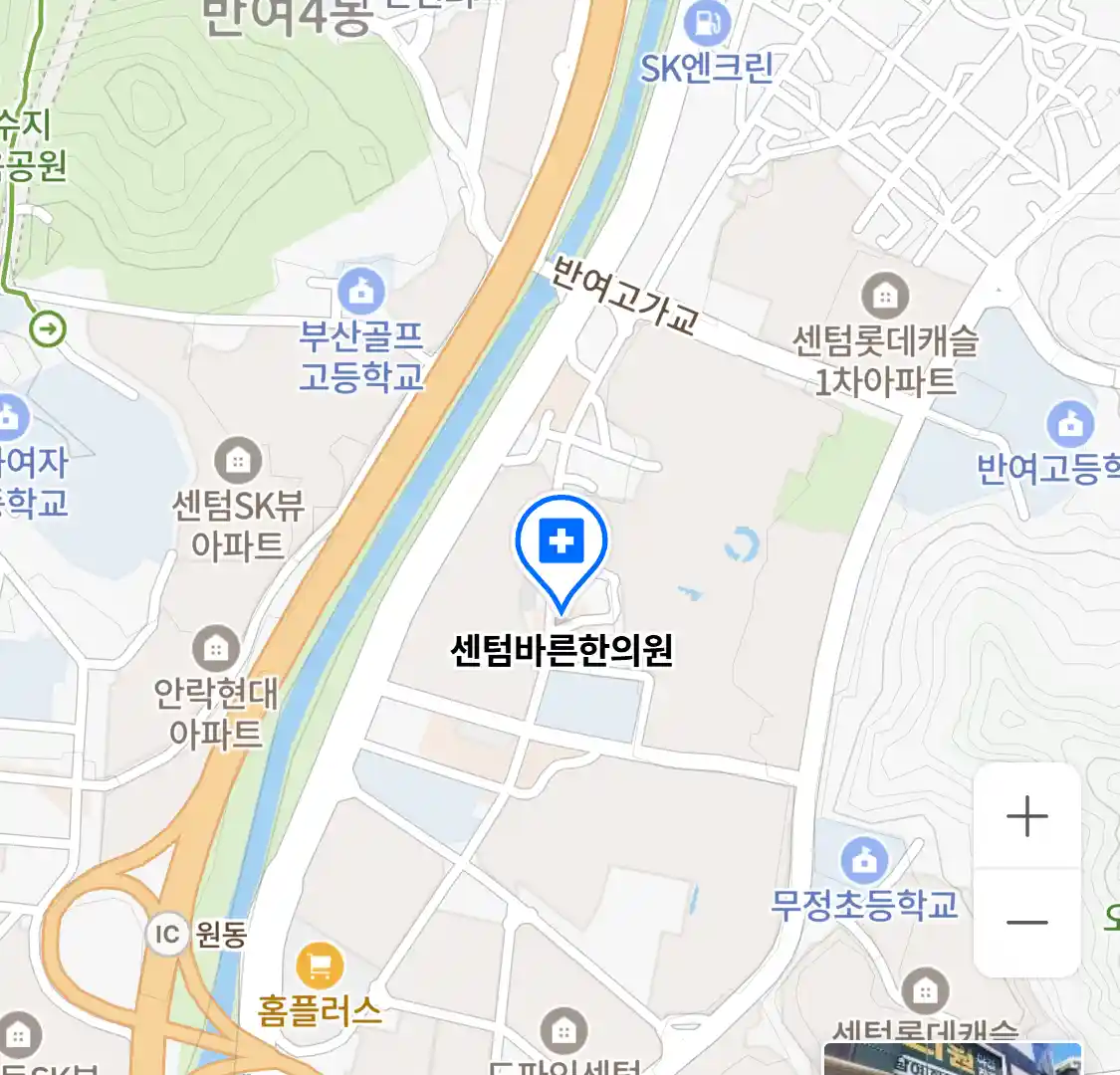 센텀바른한의원 위치