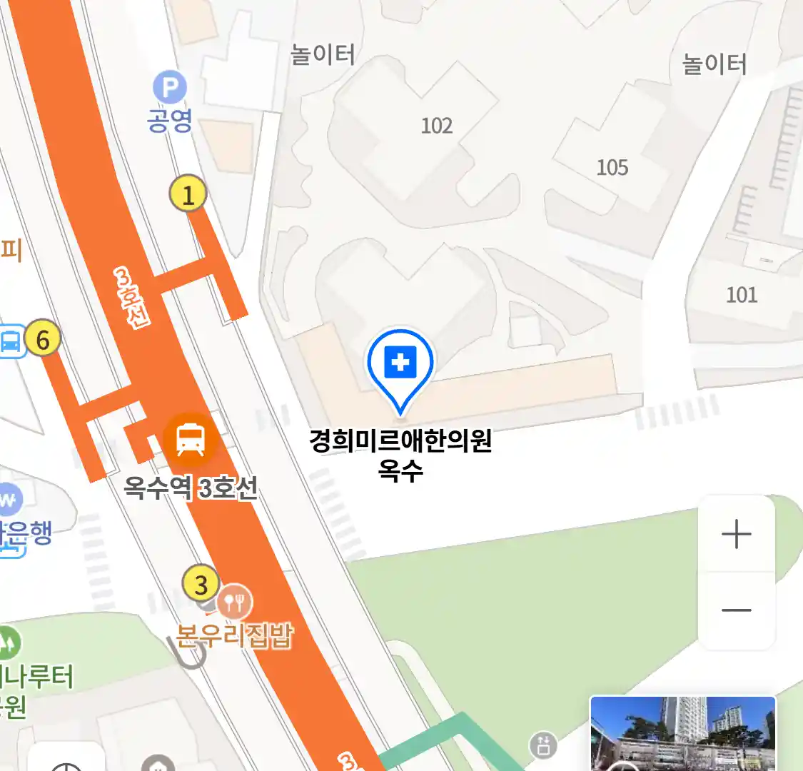 경희미르애한의원 옥수 위치