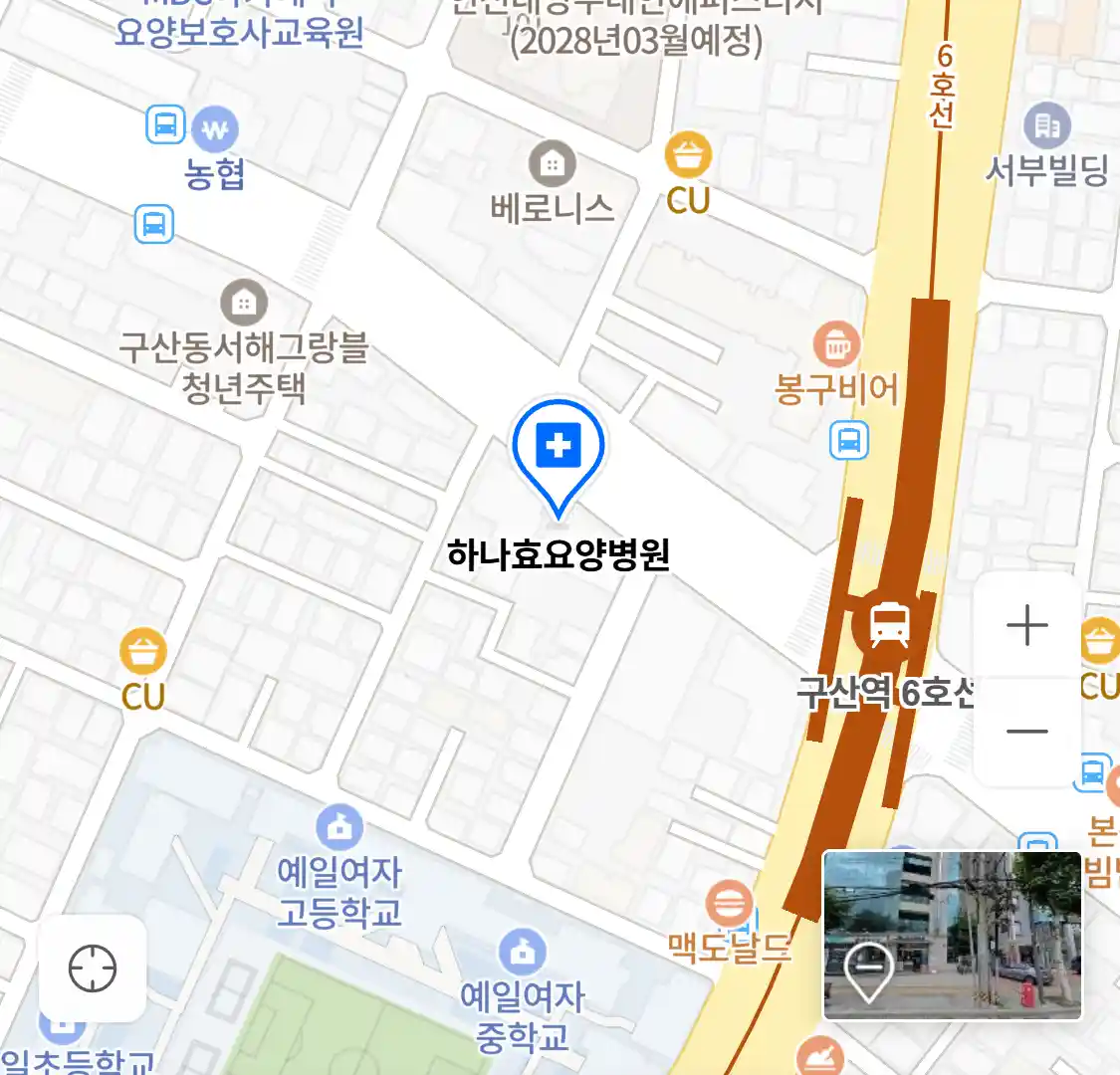 하나효요양병원 위치