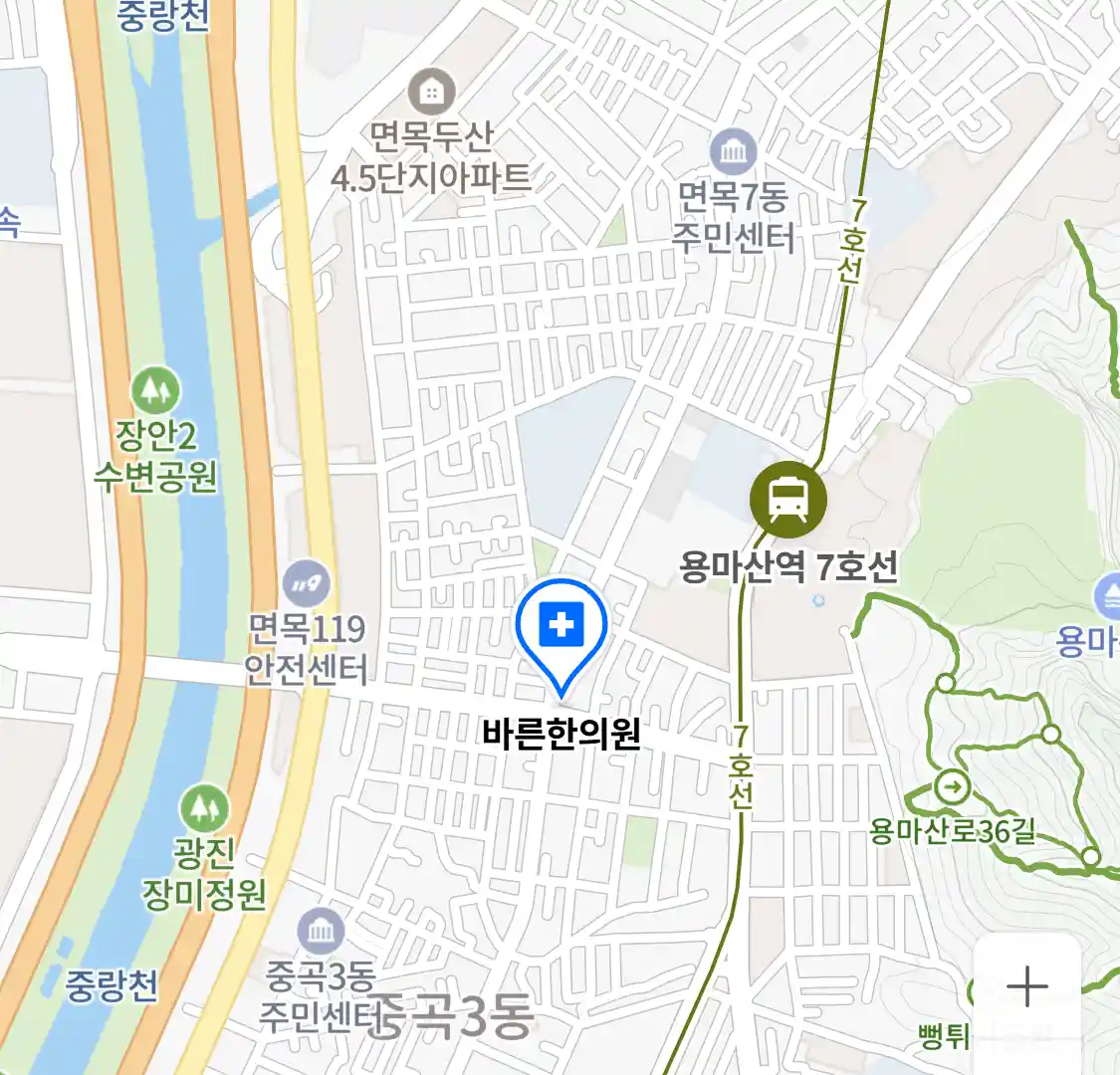 바른한의원 위치